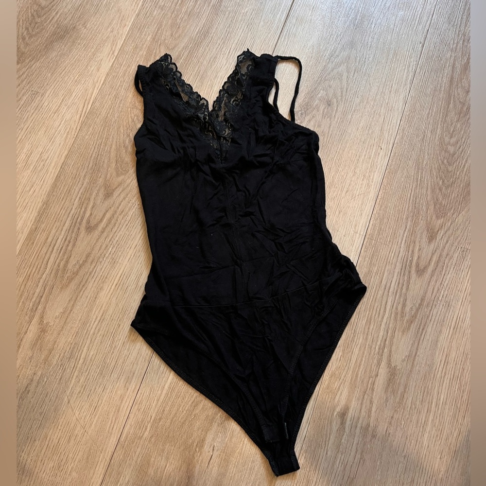 Black lace bodysuit